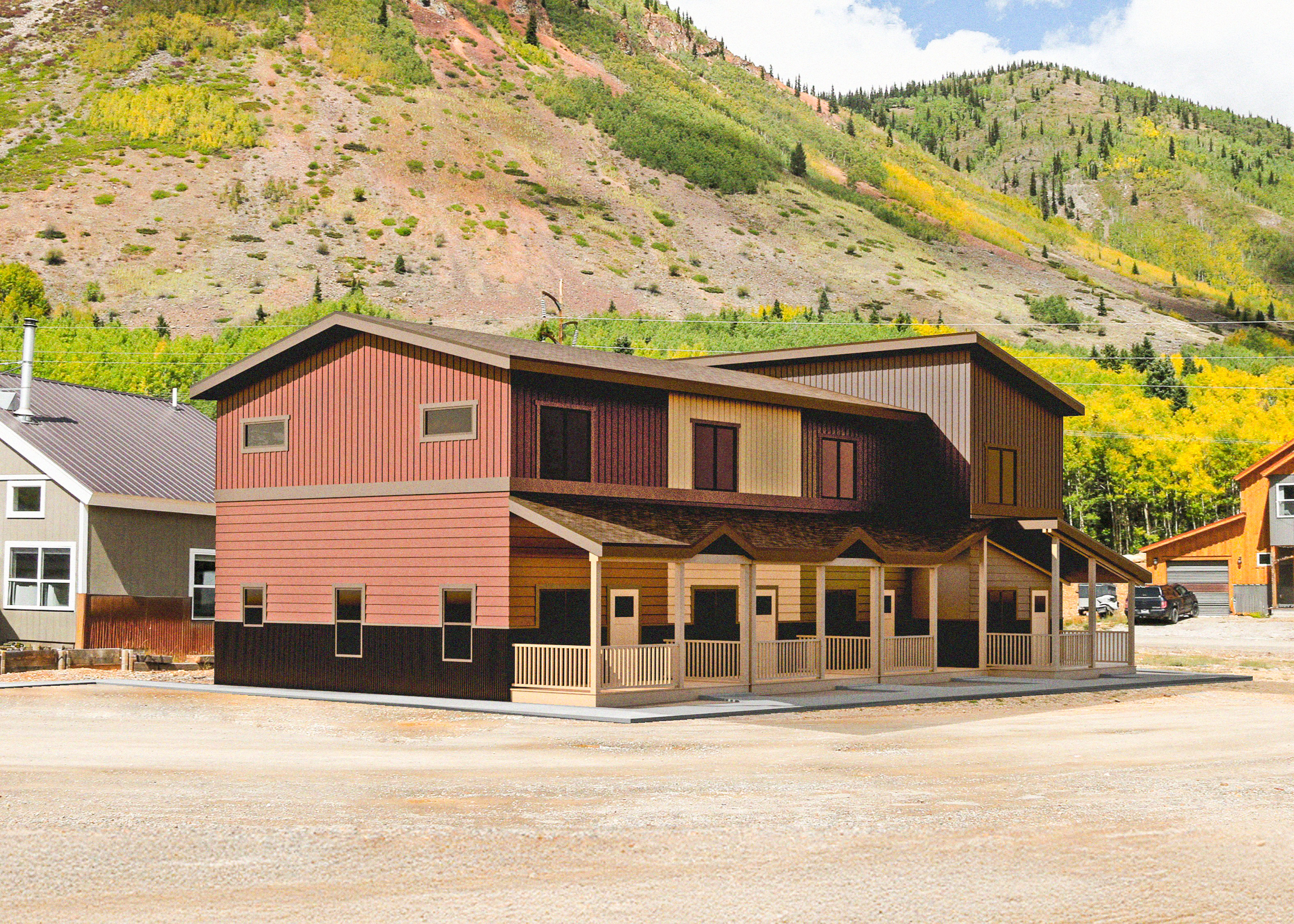 Rendering of Townhomes 4-plex